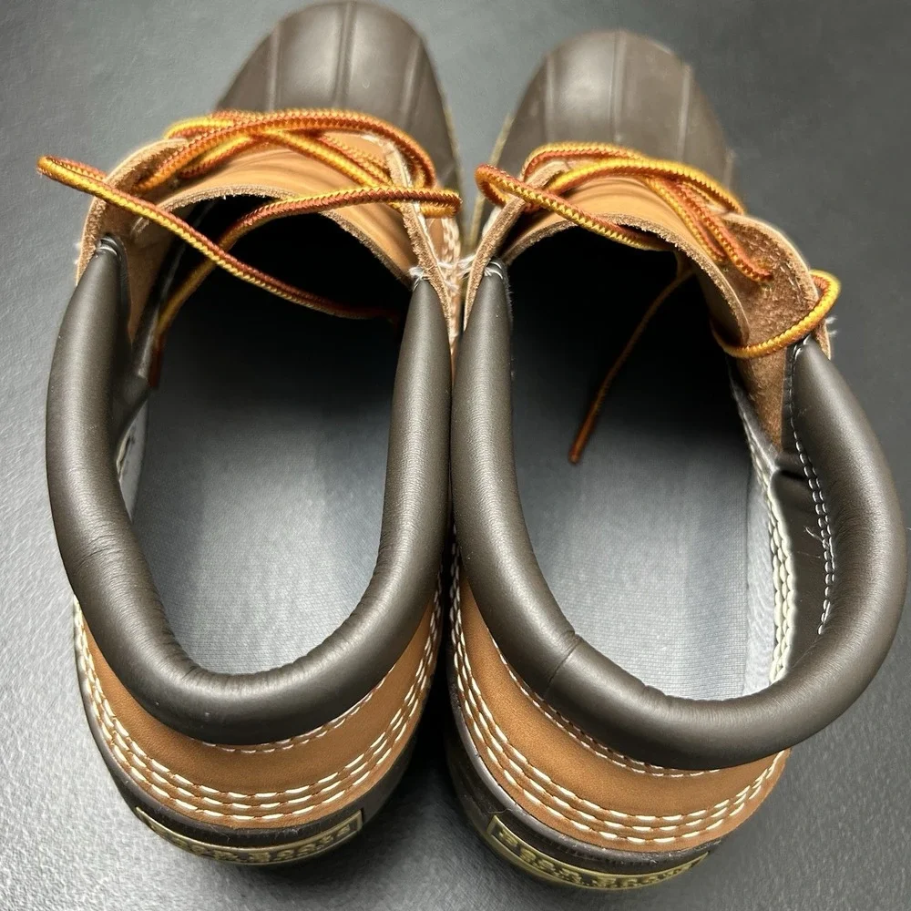 L.L. Bean Gumshoe Boots Men's Size 11 Tan/Bean Boot Brown/Gum Waterproof I M